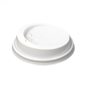 TAPAS PLASTICAS DESECHABLES PARA VASOS DE 12/14/16 OZ/PAQ. x 100 UND.